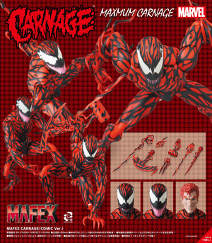 Marvel MAFEX No.118 Carnage (Comic Ver.) Action Figure (Reissue)