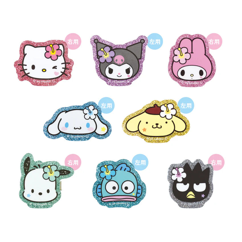 Set of Sanrio cartoon character patches on a white background