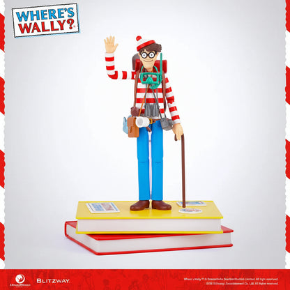 Action figure of a character from 'Where's Waldo?' on a white background with red accents.