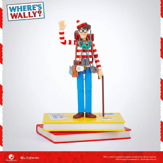 Action figure of a character from 'Where's Waldo?' on a white background with red accents.