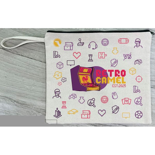 Handmade Retro Camel Themed Pouch - Large Size