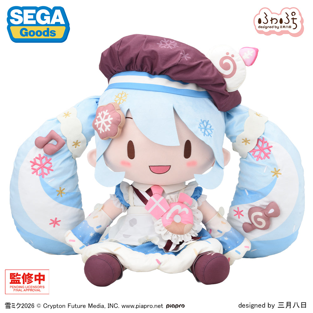 Hatsune Miku Snow Miku 2026 Fuwa Puchi Huge Jumbo Plush Toy