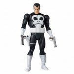 Action figure with a black and white costume on a white background