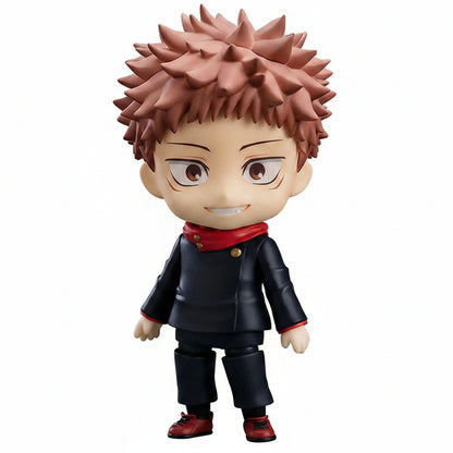 Nendoroid Yuji Itadori - Jujutsu Kaisen Action figure with spiky hair, scar on face, red scarf, black top, black pants, red shoes