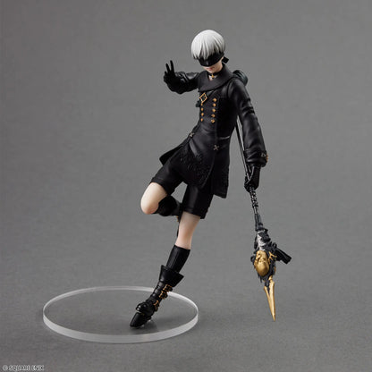 figure of a character from a video game on a gray background
