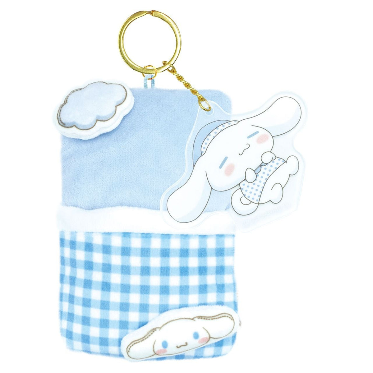 Sanrio Cinnamoroll Fukafuka Ofuton (fluffy futon) mascot keychain