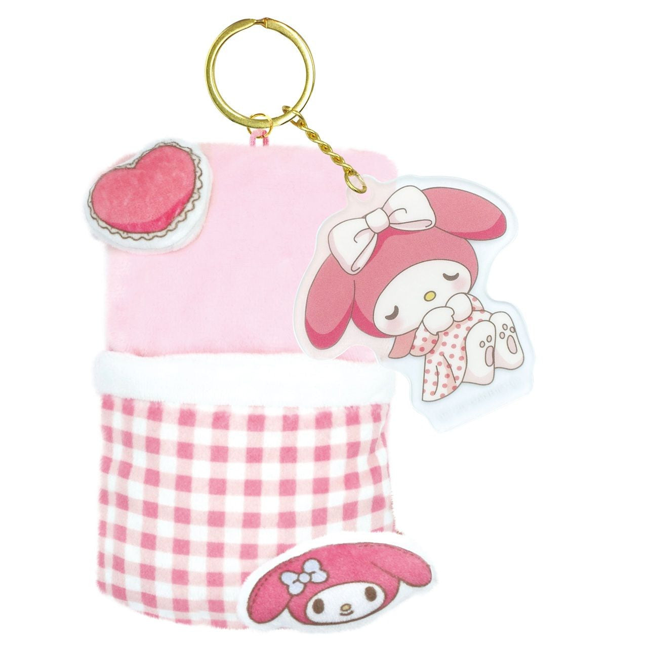 Sanrio My Melody Fukafuka Ofuton (fluffy futon) mascot keychain