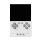 White TrimUi Brick handheld gaming console with a black screen on a white background