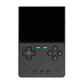 Black TrimUi Brick handheld gaming console with a black screen on a white background