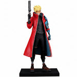 Figure in a red coat holding a weapon on a white background