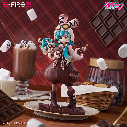Anime character figurine with chocolate-themed setting, featuring G-FIRE and Himouto! Umaru-chan logos.