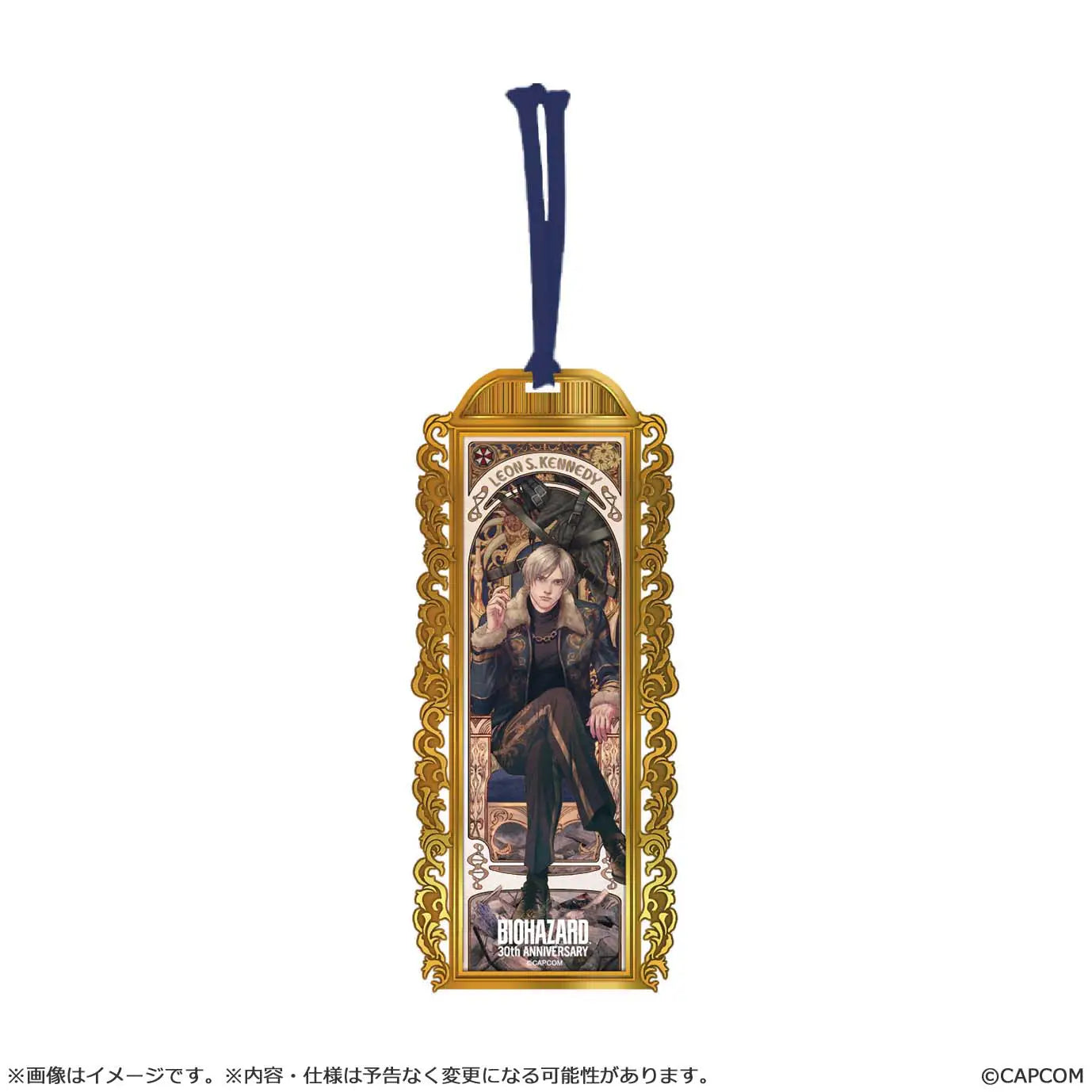 Resident Evil "Bio Hazard" 30th Anniversary Main Art Metal Book Marker Leon