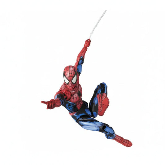 Spider-Man action figure in a dynamic pose on a white background